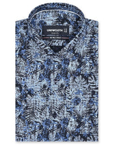 Printed Black Smart Fit Shirt FS830SH-14.5