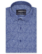 Printed Navy Classic Fit Shirt FS816RH-14.5