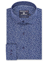 Printed Navy Classic Fit Shirt FS870-1RF-14.5