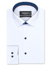 Plain White Tailored Smart Fit Shirt FS1596-4SF-14.5