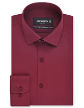 Plain Maroon Tailored Smart Fit Shirt FS1646-1SF-14.5