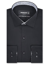 Plain Black Tailored Smart Fit Shirt FS1600-4SF-14.5