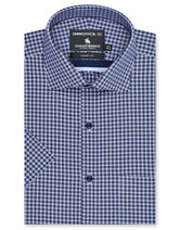 Check D Navy Classic Fit Shirt FS2951RH-14.5