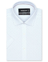 Printed White Classic Fit Shirt FS835RH-14.5
