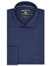 Plain Navy Classic Fit Shirt FS2298-1RF-14.5