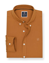 Rust Embriodery Plain Casual Shirt CS2416R-S