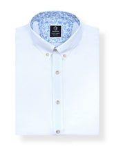 White Basic Plain Casual Shirt CS2442-1R-S