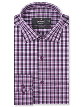 Check White/Purple Classic Fit Shirt FS1047RF-14.5