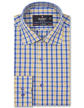 Check Blue/Yellow Classic Fit Shirt FS1052RF-14.5