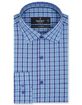 Check Blue Classic Fit Shirt FS1056RF-14.5