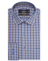 Check Blue Tailored Smart Fit Shirt FS1057SF-14.5