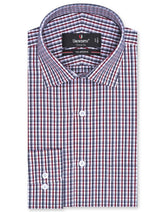Check Maroon Classic Fit Shirt FS1065RF-14.5