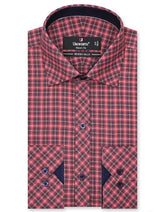 Check Red Tailored Smart Fit Shirt FS1080SF-14.5