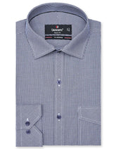 Check Navy Tailored Smart Fit Shirt FS1104SF-14.5