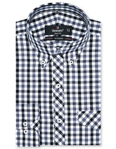 Check Black Tailored Smart Fit Shirt FS1111SF-14.5