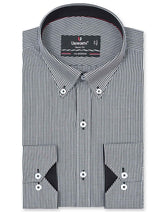 Check Black Tailored Smart Fit Shirt FS1114SF-14.5