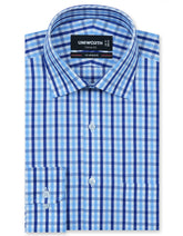 Check Royal Blue Classic Fit Shirt FS1118RF-14.5