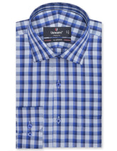 Check River Blue Classic Fit Shirt FS1120RF-14.5