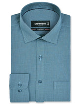 Check Teal Classic Fit Shirt FS1137RF-14.5