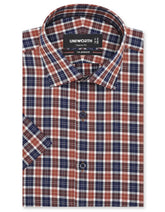 Check Brown Classic Fit Shirt FS1148RH-14.5