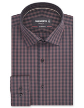 Check Brown Classic Fit Shirt FS1174-1RF-14.5