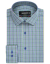 Check Yellow Tailored Smart Fit Shirt FS1179-1SF-14.5