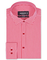 Check Red Classic Fit Shirt FS1184RF-14.5