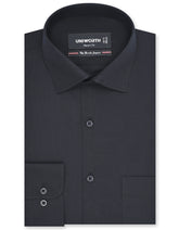 Plain Black Tailored Smart Fit Shirt FS1324-3SF-14.5