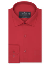 Plain Red Tailored Smart Fit Shirt FS1563-1SF-14.5