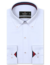 Plain White Tailored Smart Fit Shirt FS1596-1SF-14.5