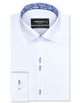 Plain White Classic Fit Shirt FS1596-5RF-14.5