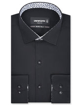 Plain Black Classic Fit Shirt FS1600-4RF-14.5