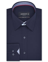 Plain Navy Classic Fit Shirt FS1601-3RF-14.5