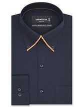 Plain Navy Tailored Smart Fit Shirt FS1601SF-14.5