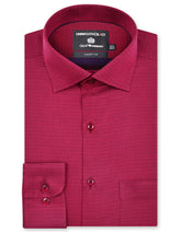 Self Maroon Tailored Smart Fit Shirt FS20468SF-14.5