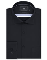 Plain Black Classic Fit Shirt FS2173-4RF-14.5