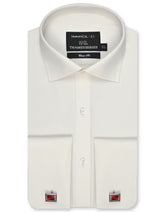 Plain Off White Classic Fit Shirt FS2175-1RD-14.5