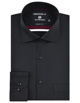 Plain Black Tailored Smart Fit Shirt FS2338-1SF-14.5