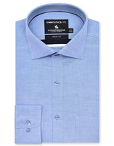 Plain L Blue Tailored Smart Fit Shirt FS2341-2SF-14.5