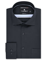 Plain Black Classic Fit Shirt FS2375-1RF-14.5