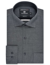 Plain Charcoal Tailored Smart Fit Shirt FS2381-2SF-14.5