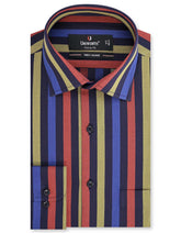 Stripe Navy/Red Classic Fit Shirt FS2713RF-14.5