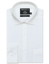 Plain Off White Classic Fit Shirt FS2715-4RF-14.5