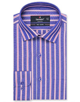 Stripe Purple Classic Fit Shirt FS2725-2RF-14.5