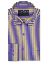 Stripe Yellow Tailored Smart Fit Shirt FS2726-2SF-14.5