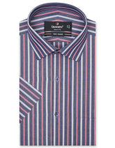 Stripe Navy Tailored Smart Fit Shirt FS2735SH-14.5