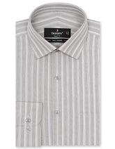Stripe Beige Smart Fit Shirt FS2740-3SF-14.5