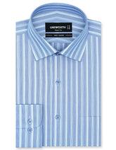 Stripe Blue Tailored Smart Fit Shirt FS2741-2SF-14.5
