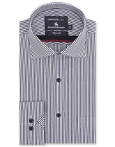 Stripe White/Black Classic Fit Shirt FS2756RF-14.5