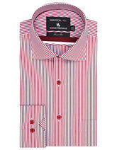 Stripe White/Red Tailored Smart Fit Shirt FS2757-1SF-14.5